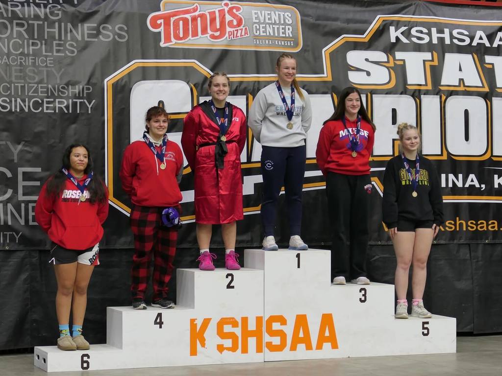 Grace Stean stands on second place podium spot