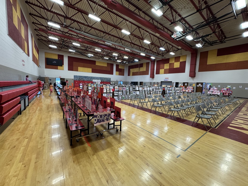 TES filled with student artwork