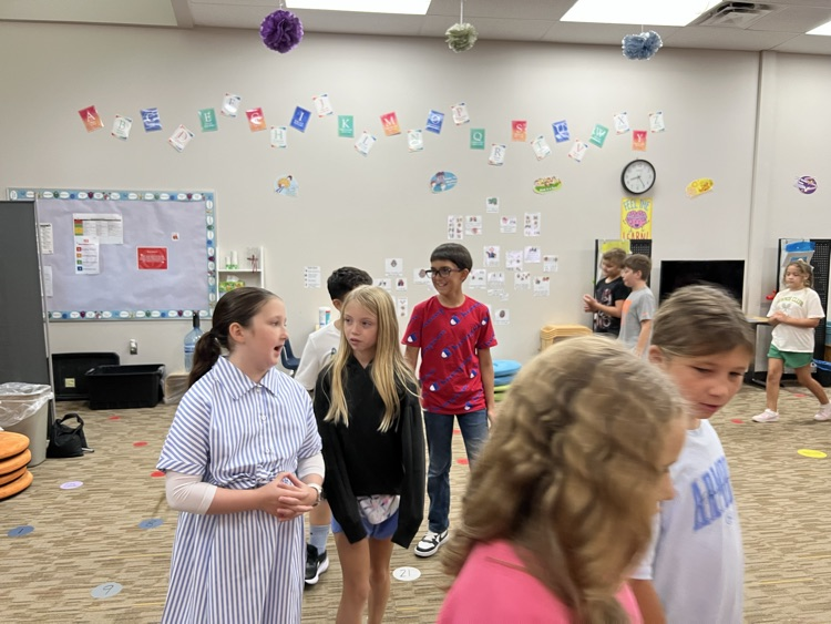 students talking 4th Cornwell 