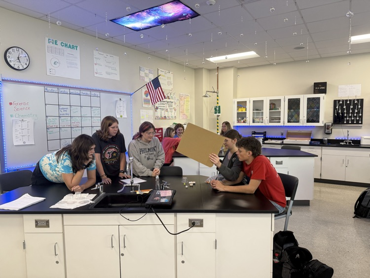 Forensic science students practicing being “good observers"