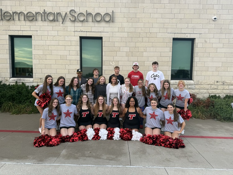 Students at the homecoming kickoff at TES 