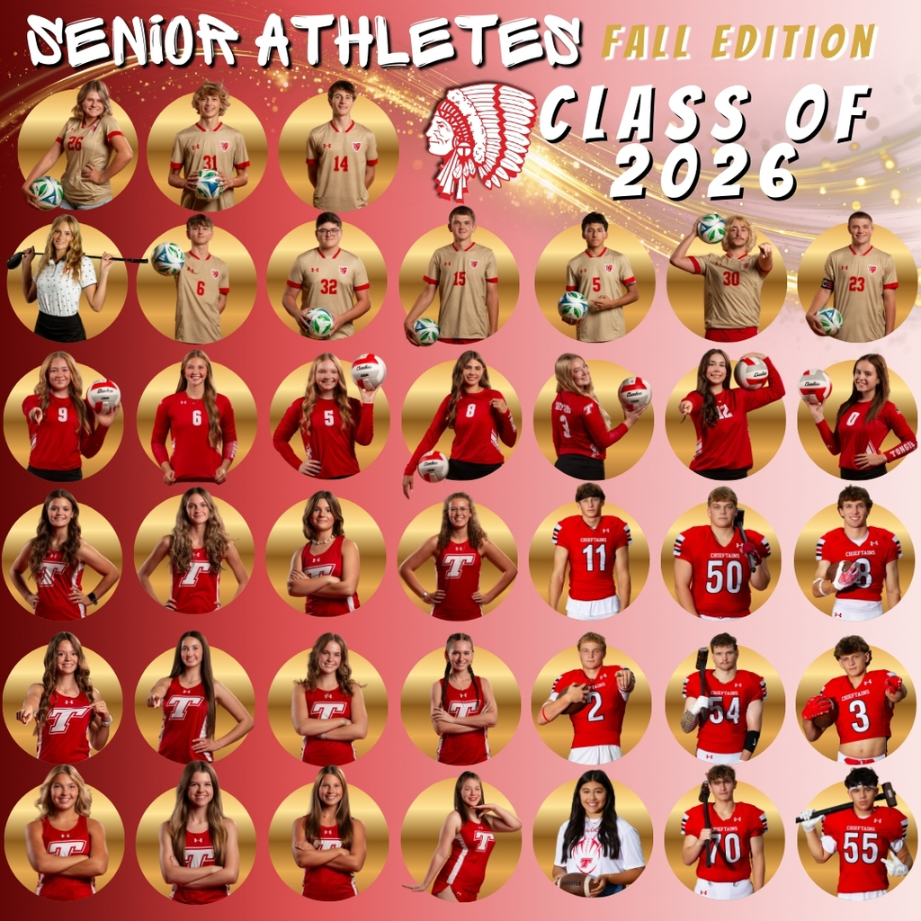 collage of male and female athletes wearing red, white or gold uniforms