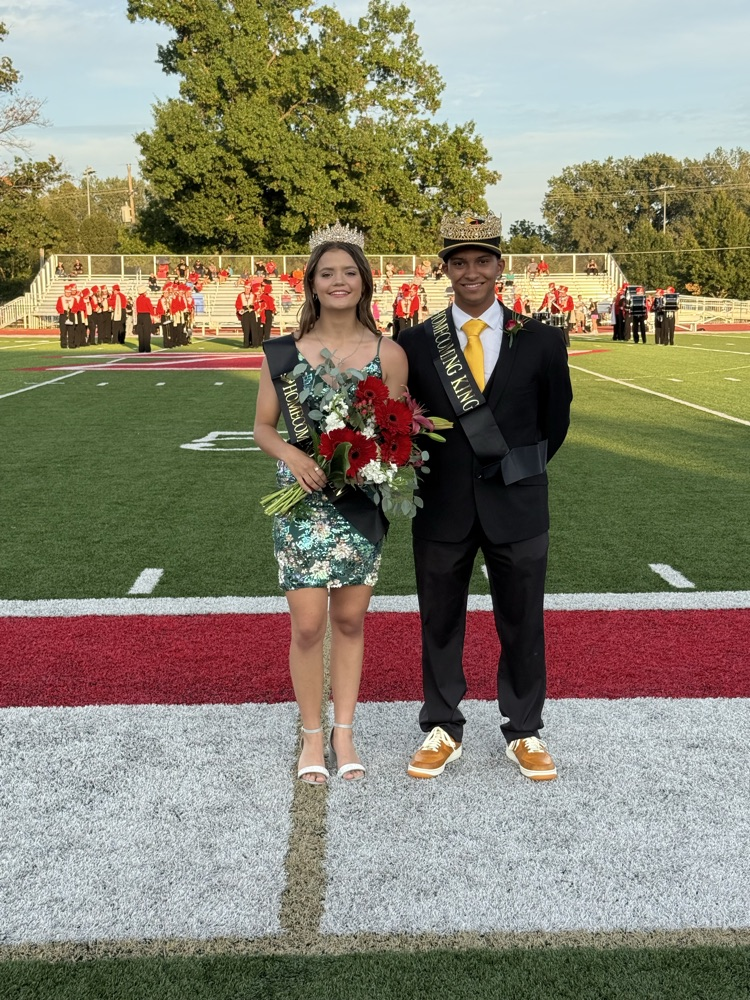 King and Queen crowned at the Homecoming game. 