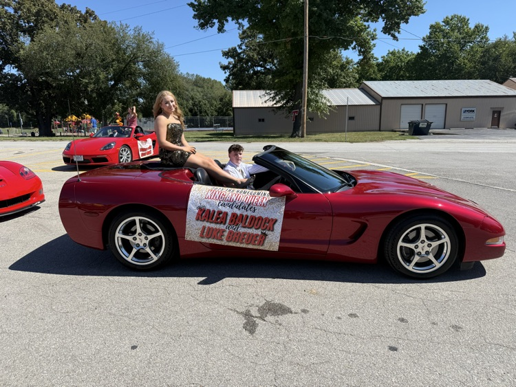 Homecoming Candidate at the Parade!! 
