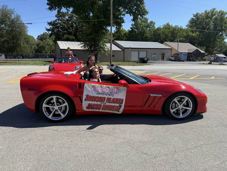 Homecoming Candidate at the Parade!! 