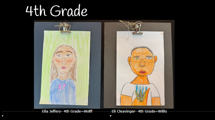 Self Portraits of Ella Jeffery and Eli Cleavinger