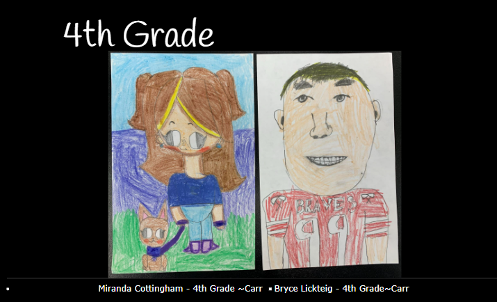 Self Portraits of Miranda Cottingham and Bryce Lickteig