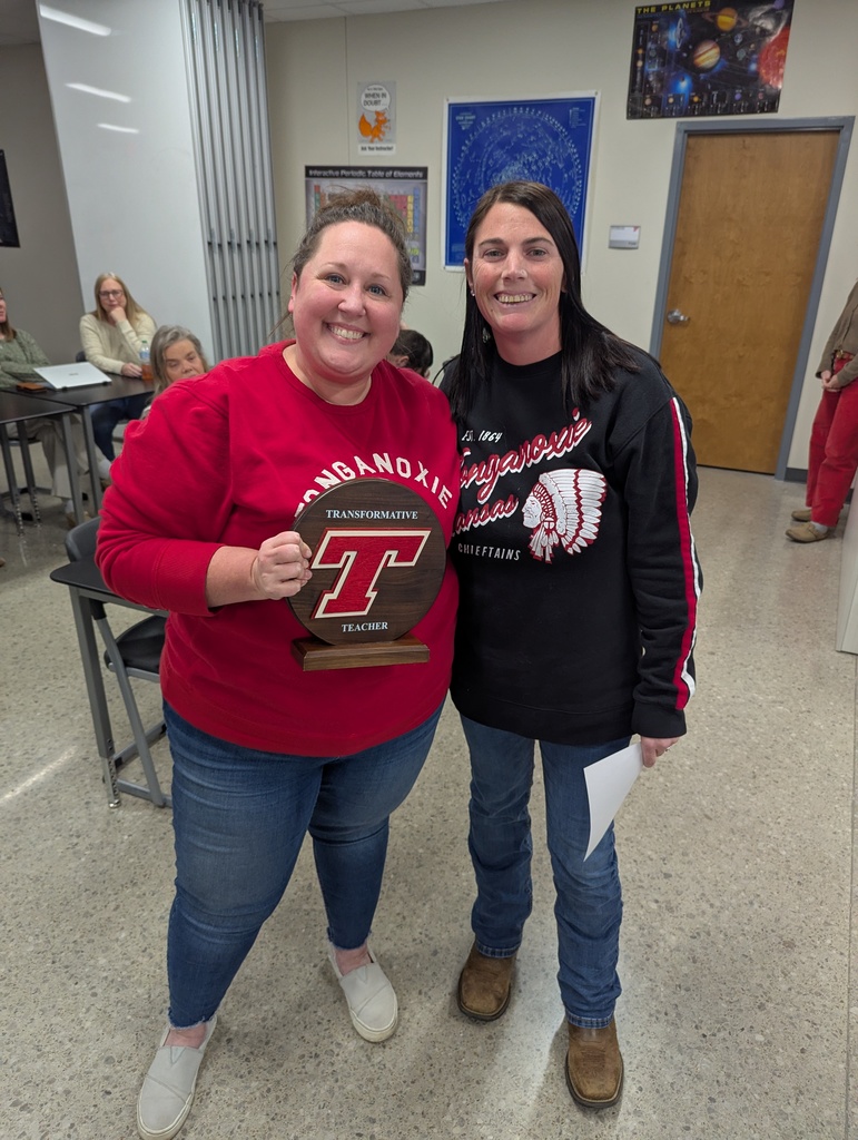 McVey receiving award