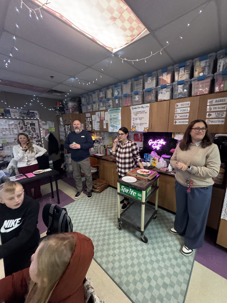 Pizza party with the Mayor