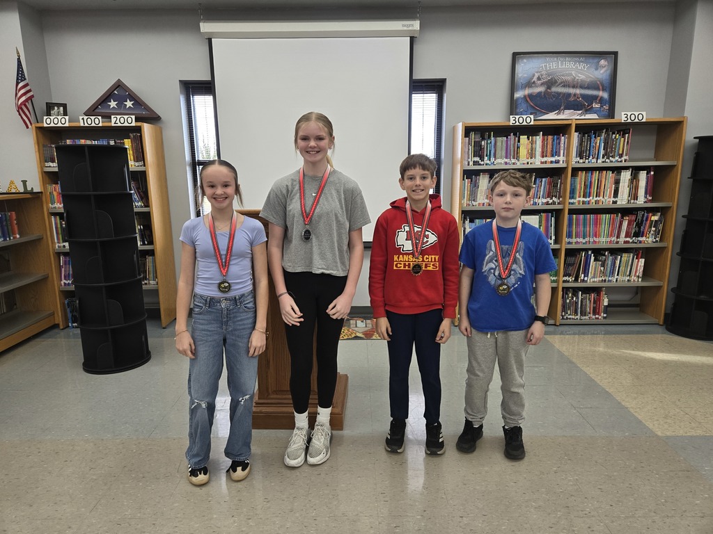 Sixth grade participants L to R: Skyler Loomis, Kinsley Rowland, Lucas Schloerb, and Sawyer Moreno