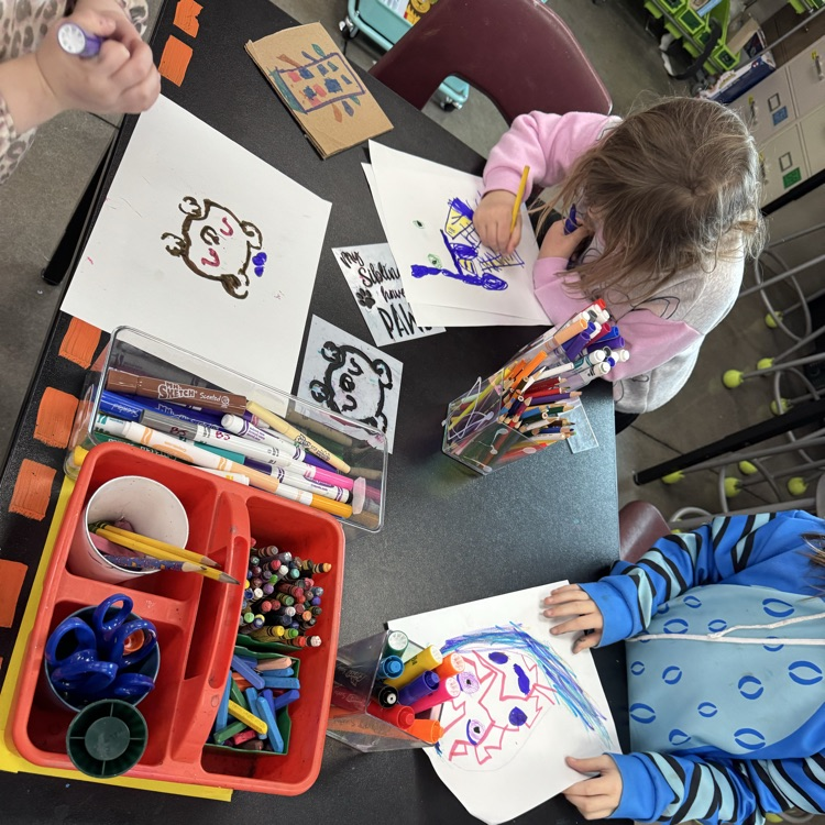 drawing using stencils and free hand