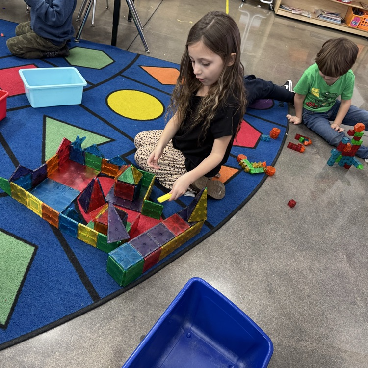 building with magnatiles