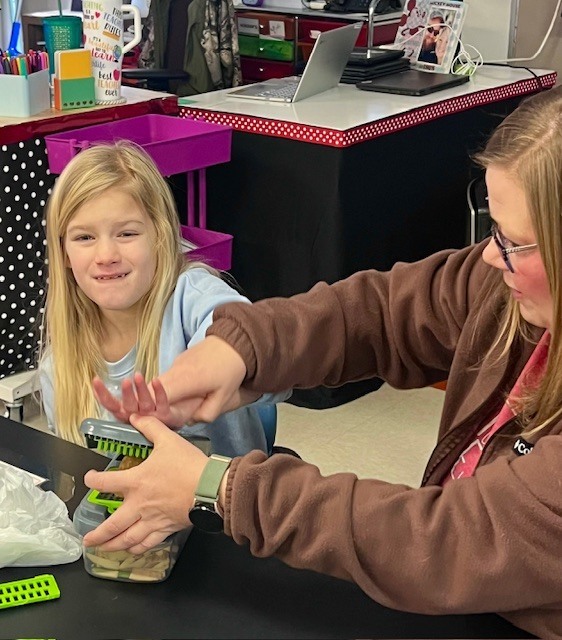 Mrs. Missy's class making football fries