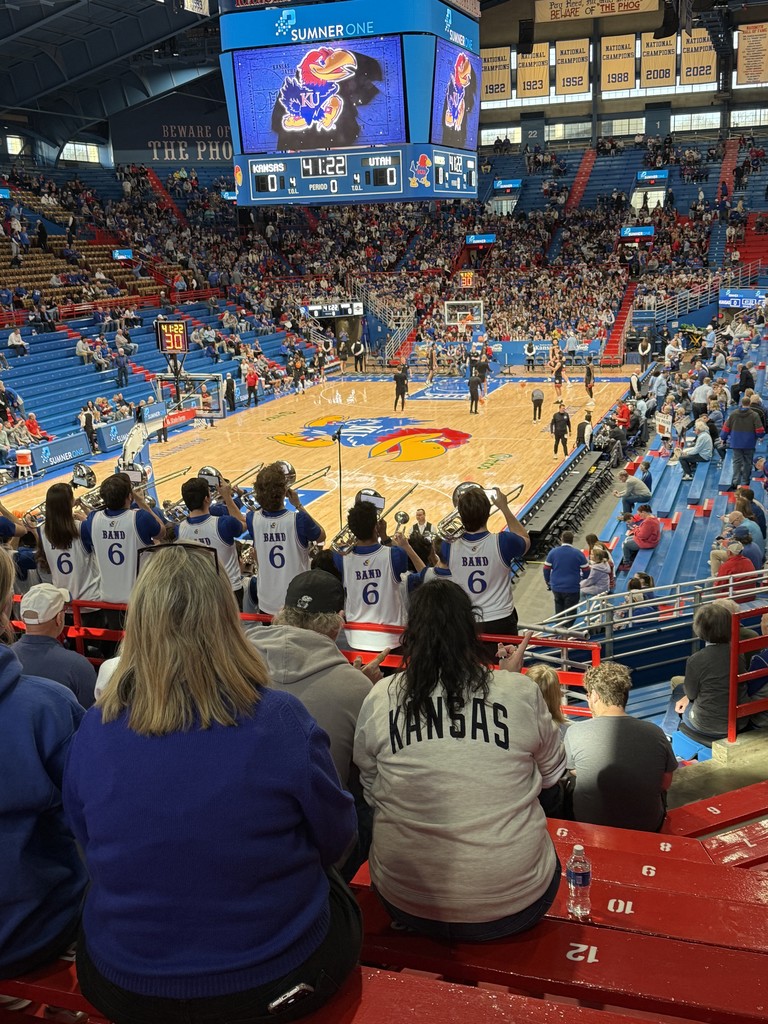 Mrs. Jeffery at KU game