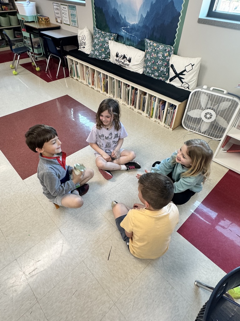 Students making butter