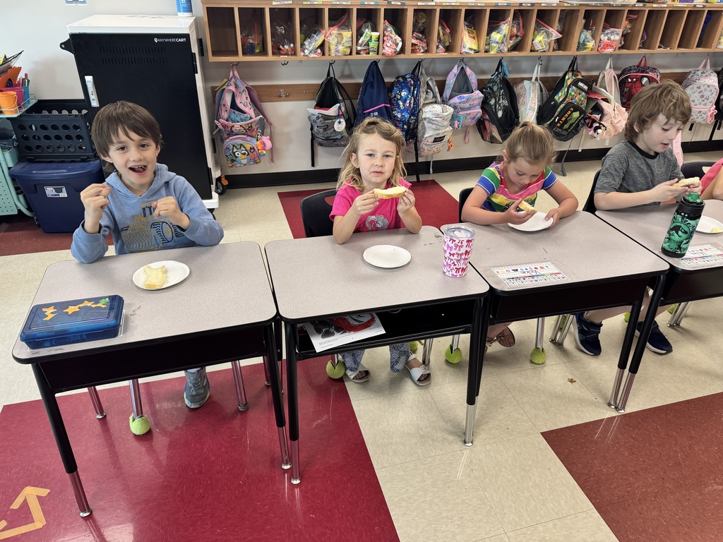 Students making butter