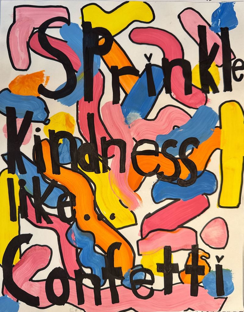sprinkle kindness like confetti drawing 