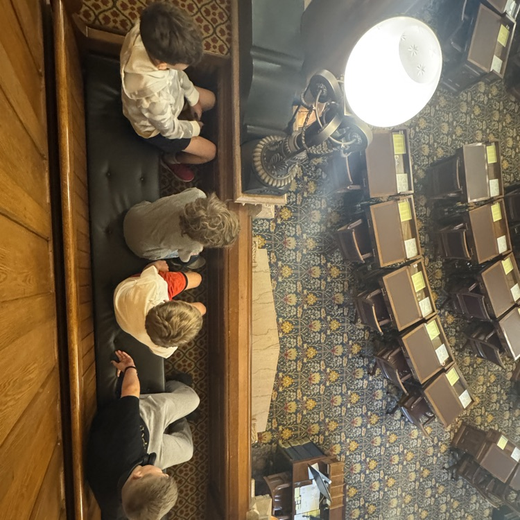 Mrs. Olsen’s 4th grade class visited the capitol today. 