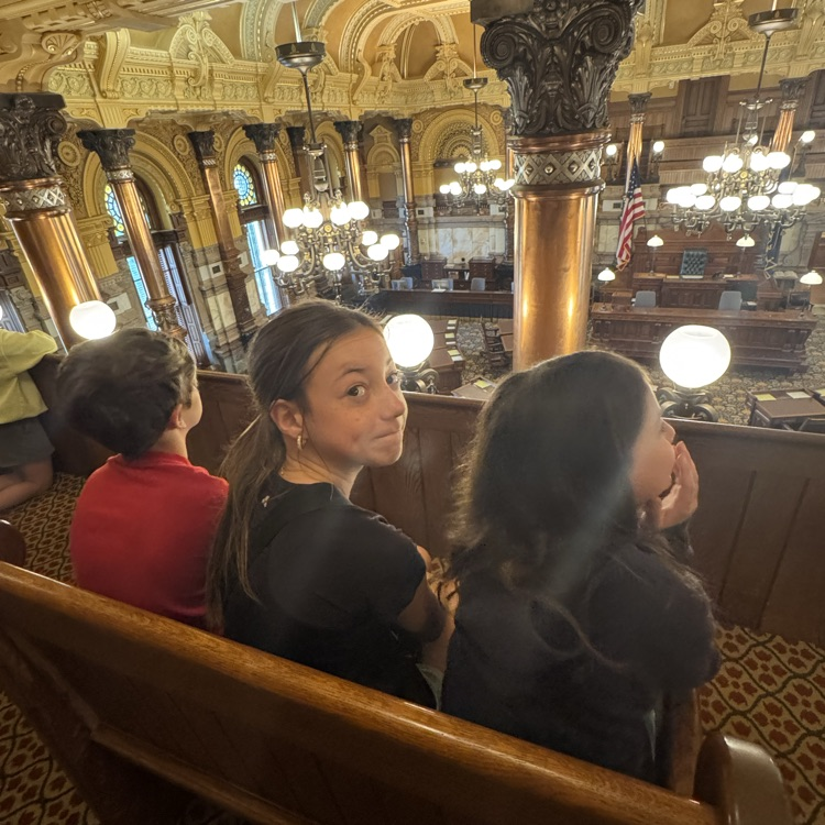 Mrs. Olsen’s 4th grade class visited the capitol today. 