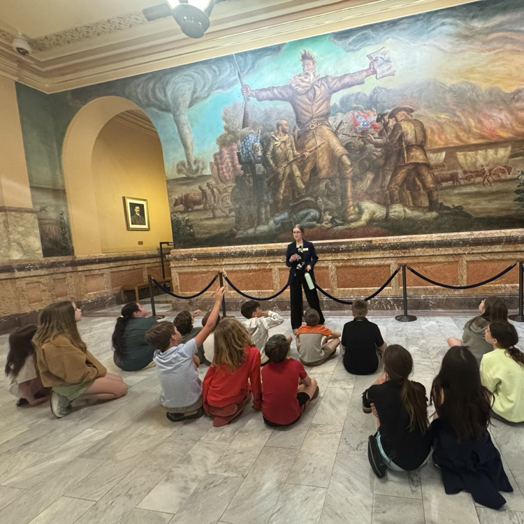 Mrs. Olsen’s 4th grade class visited the capitol today. 