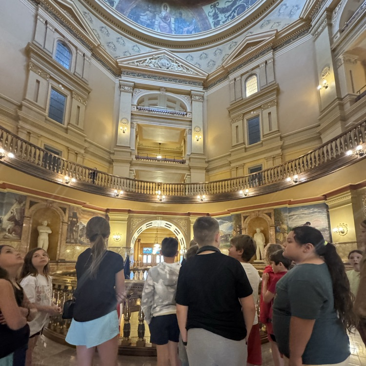 Mrs. Olsen’s 4th grade class visited the capitol today. 