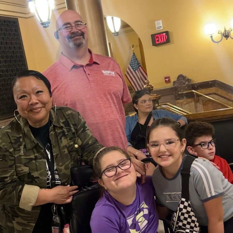 Mrs. Olsen’s & Dennis’s 4th grade class visited the capitol today. 