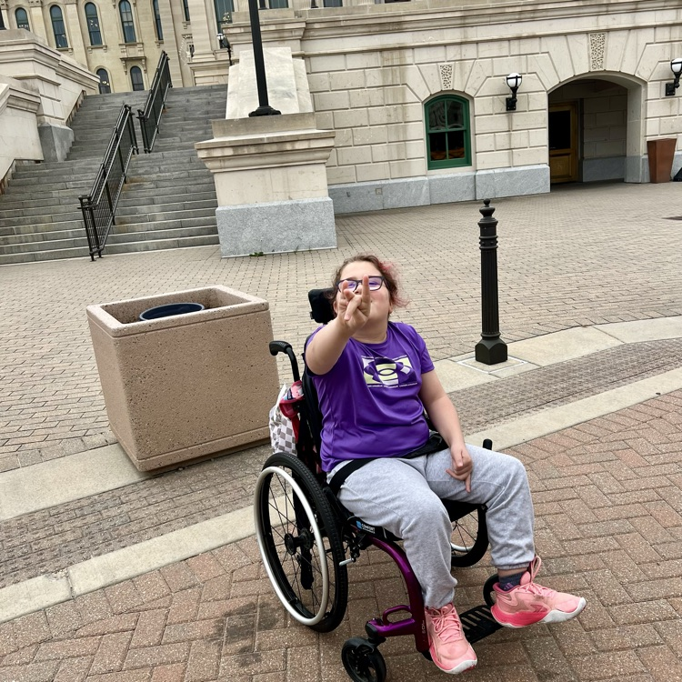 Mrs. Olsen’s & Dennis’s 4th grade class visited the capitol today. 