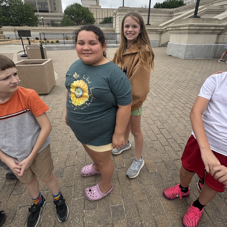 Mrs. Olsen’s & Dennis’s 4th grade class visited the capitol today. 