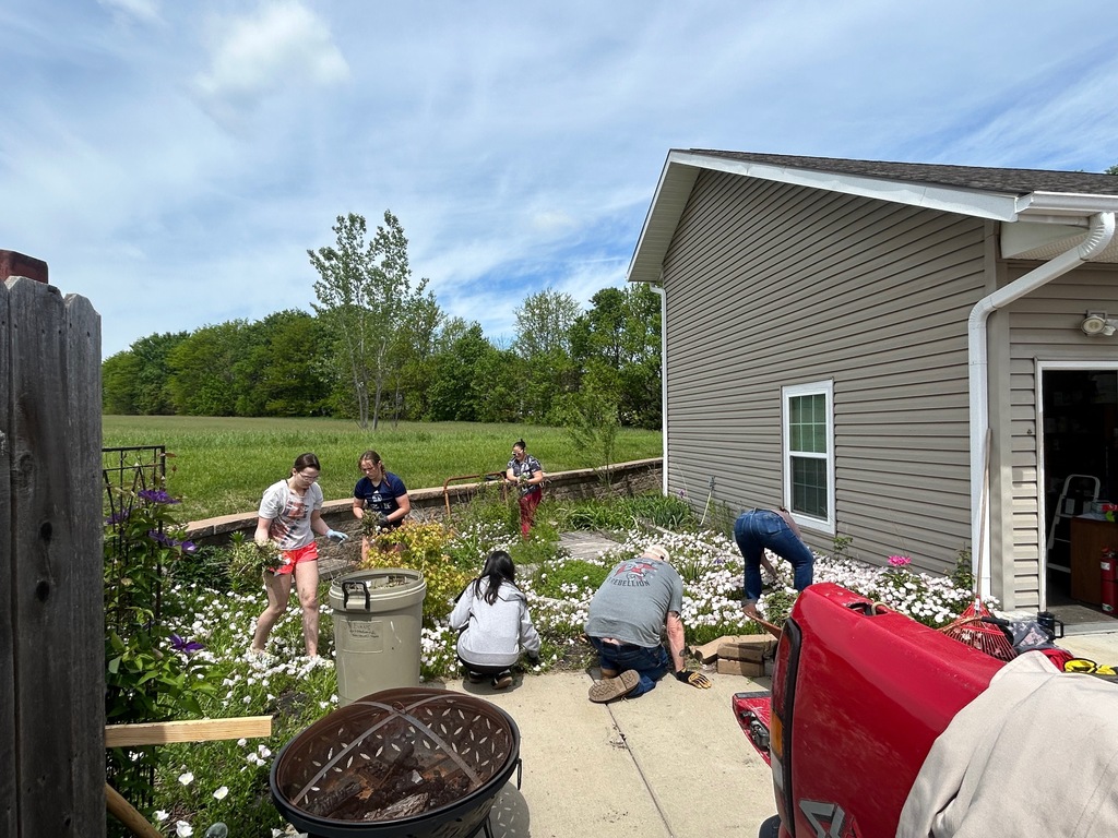 Weeding.