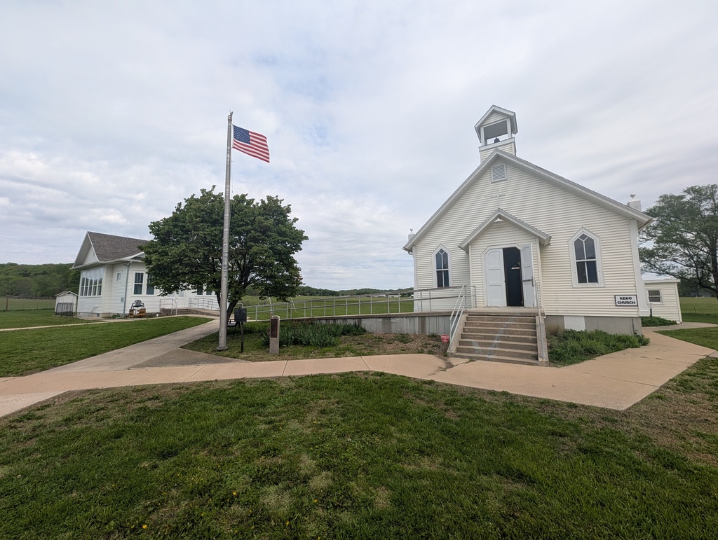 The historical society buildings.