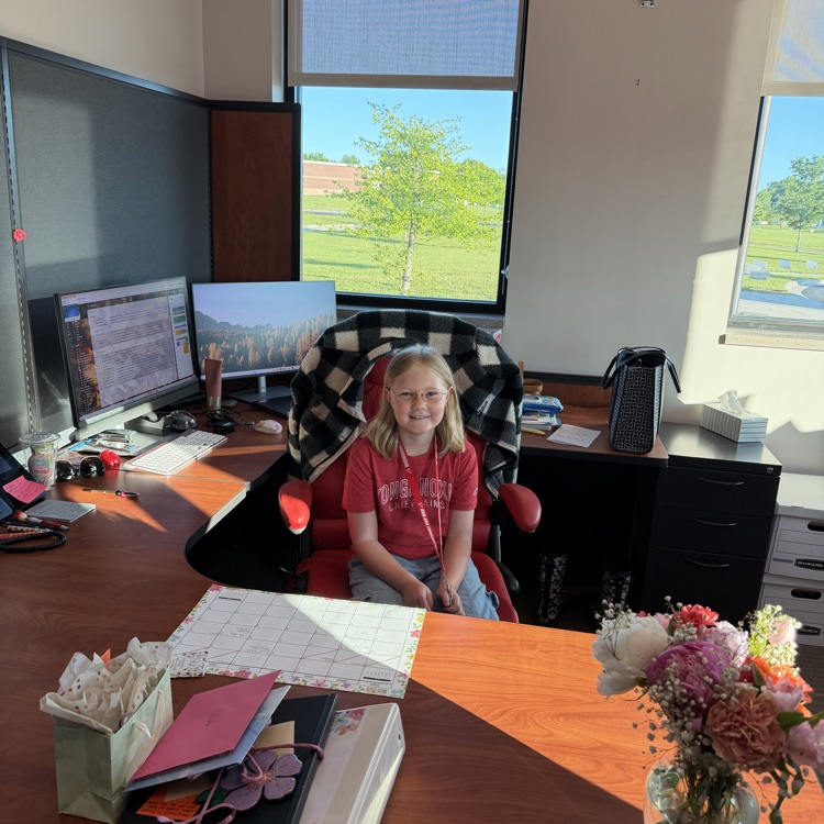 Miss M hard at work