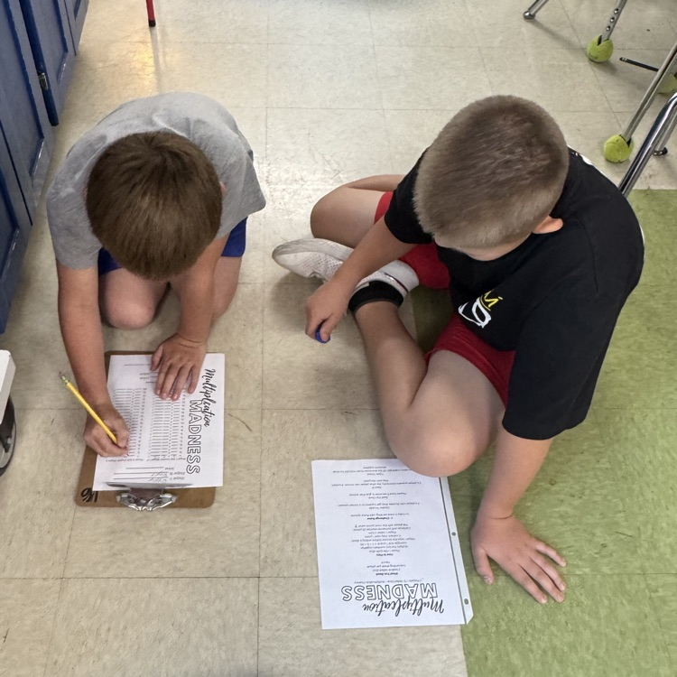 Multiplication fluency practice 