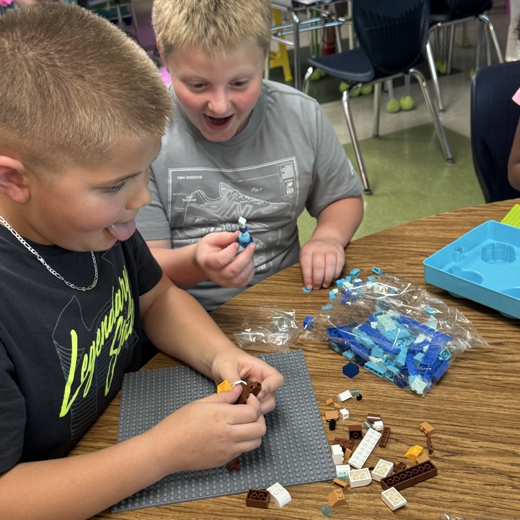 Making the most out of indoor recess with Lego.