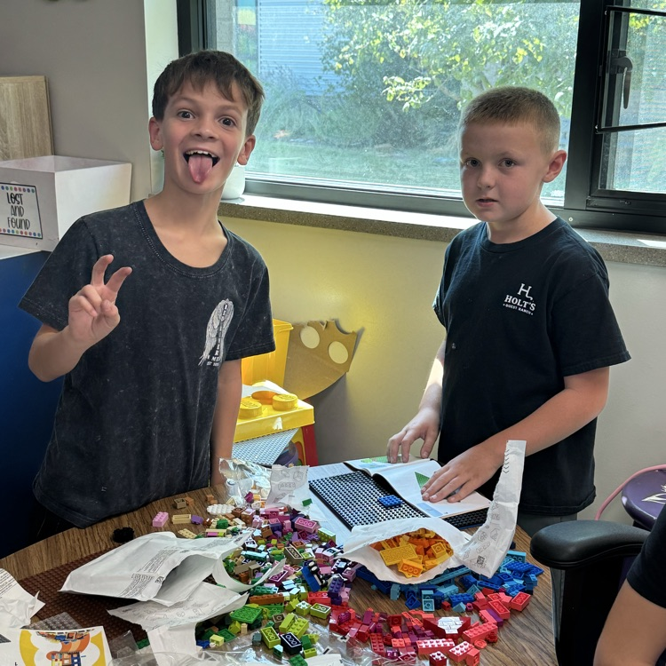 Making the most out of indoor recess with Lego.