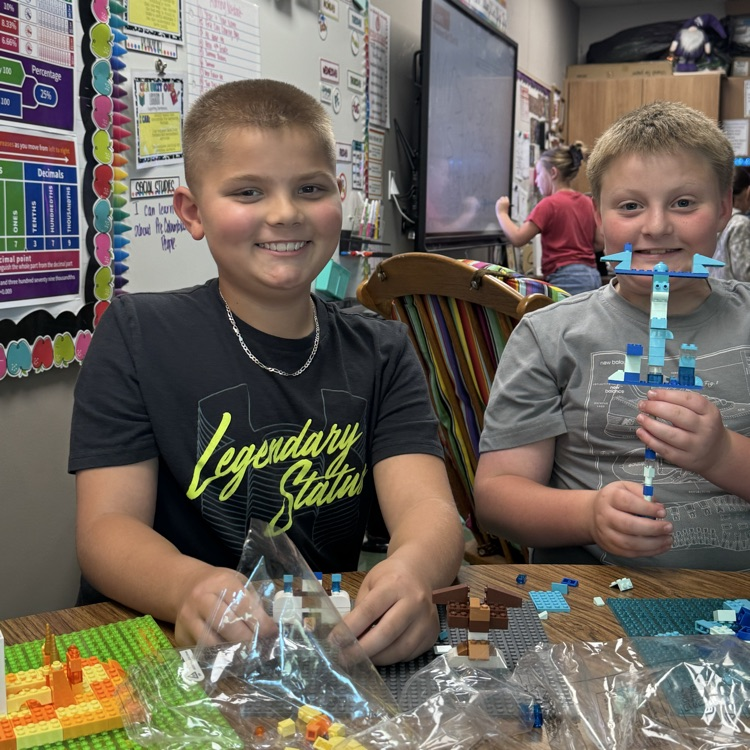 Making the most out of indoor recess with Lego.