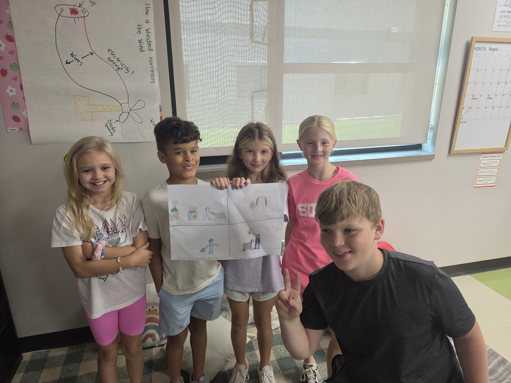 Mrs. West's students are sharing the comic they made together.