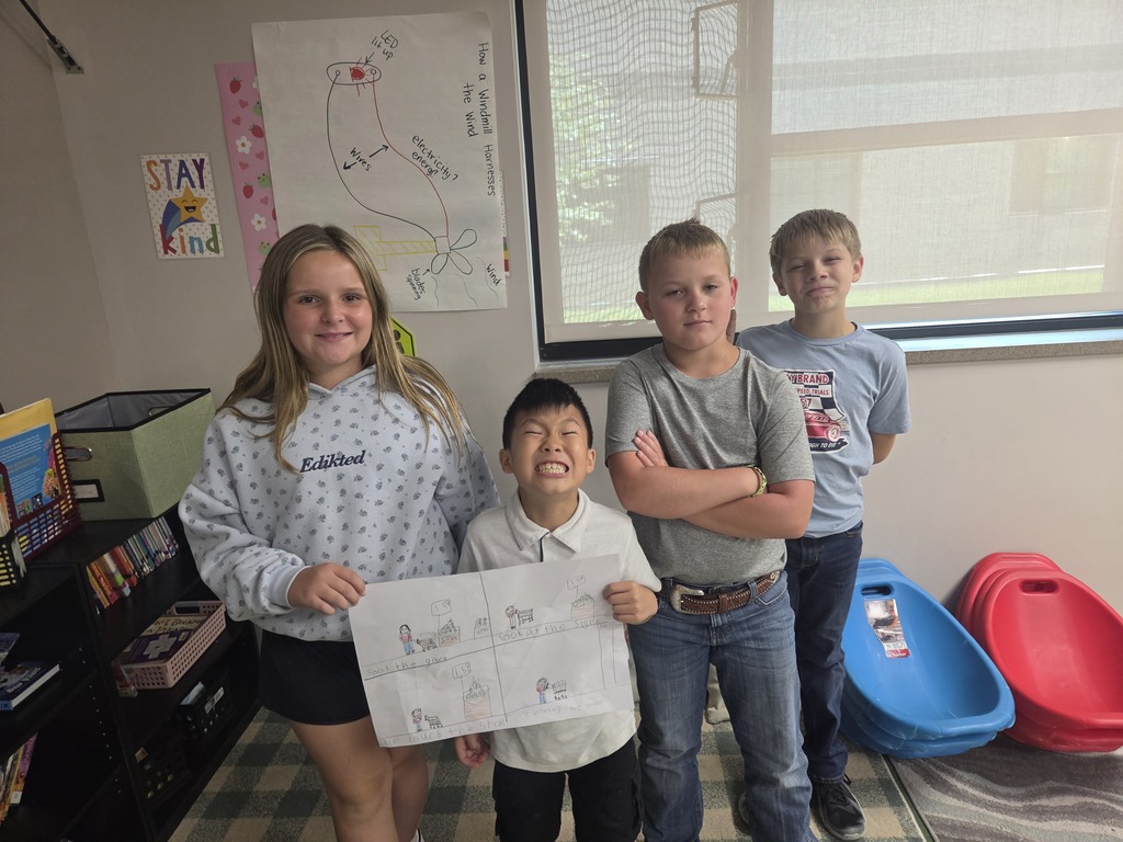 Mrs. West's students are sharing the comic they made together.