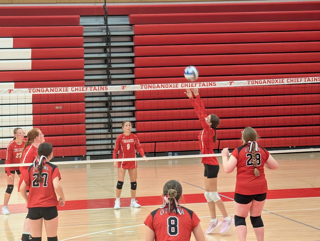Logan Witte going up for the set