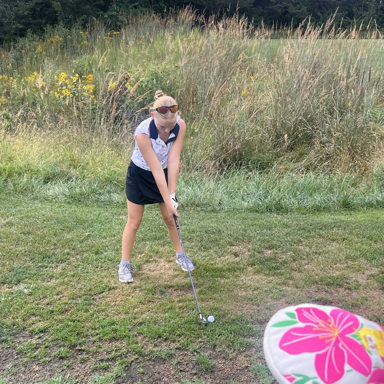 Paityn hit a solid iron shot.