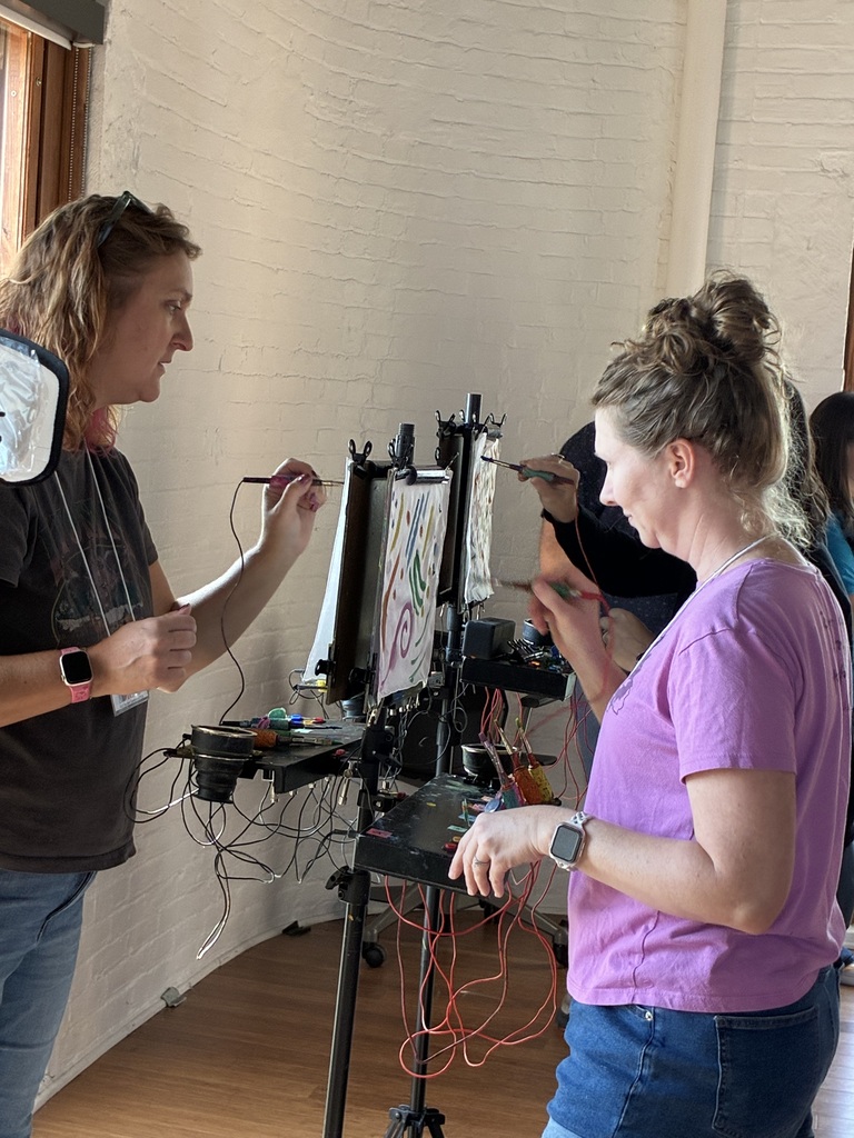 Painting and sound workshop with Camry Ivory