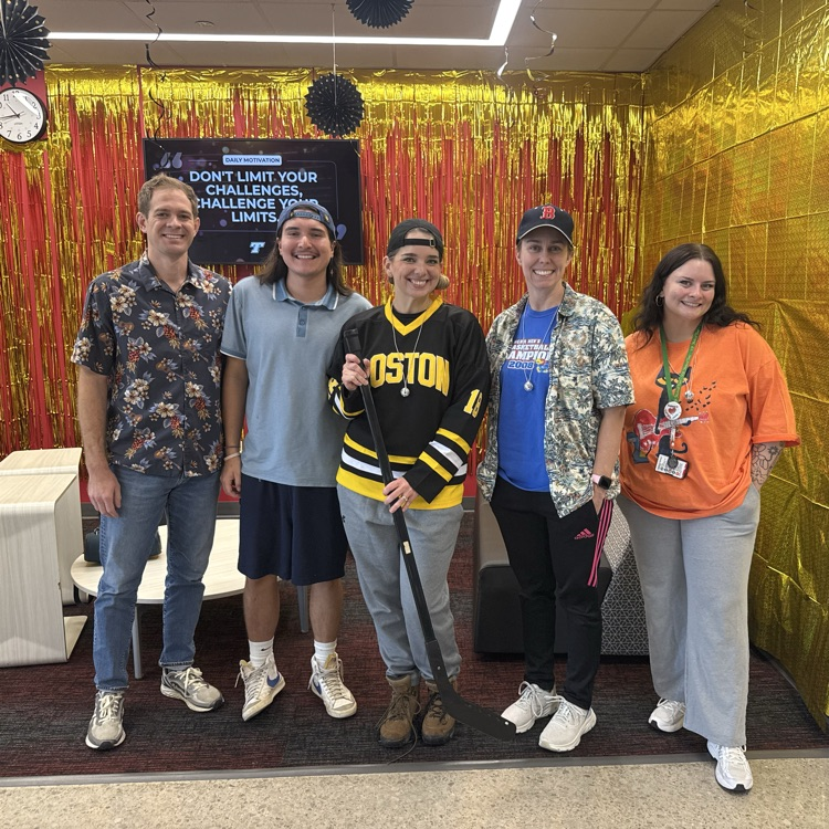 THS science teachers dressed up for Celebrity Throwback