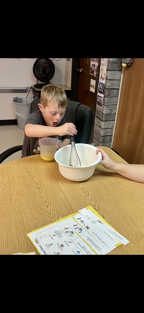 mixing the batter