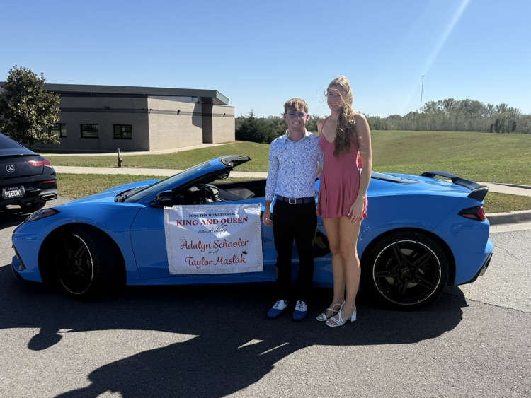 Homecoming court at the homecoming parade. 