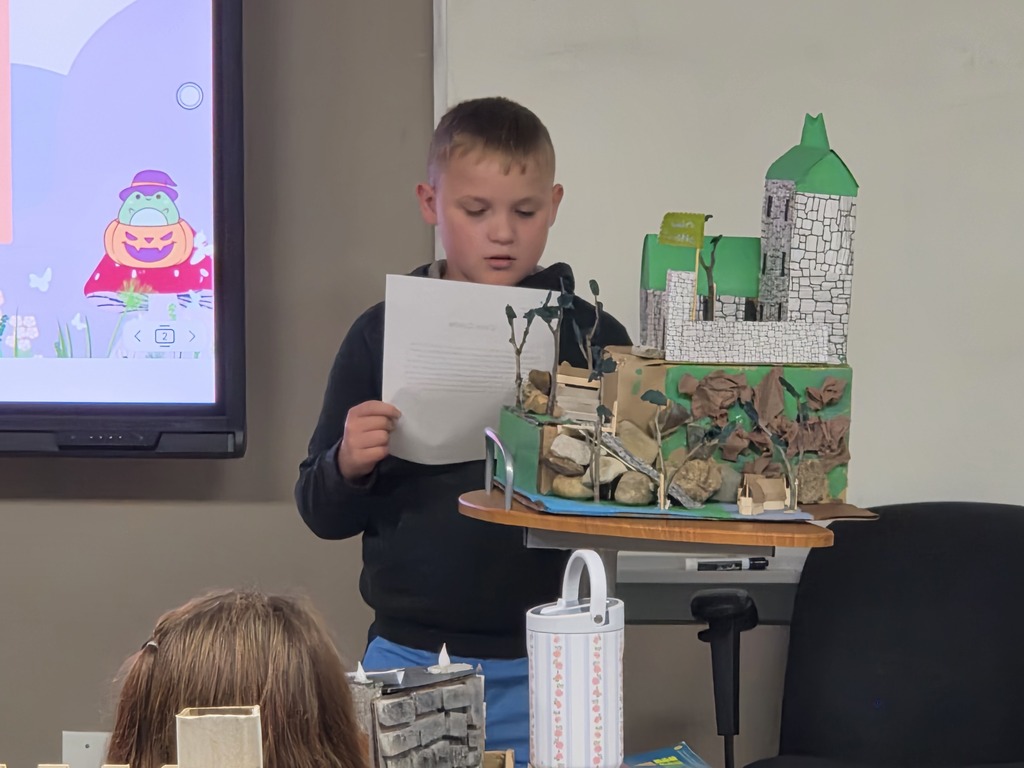 Mrs. West's class showed off their amazing castles!