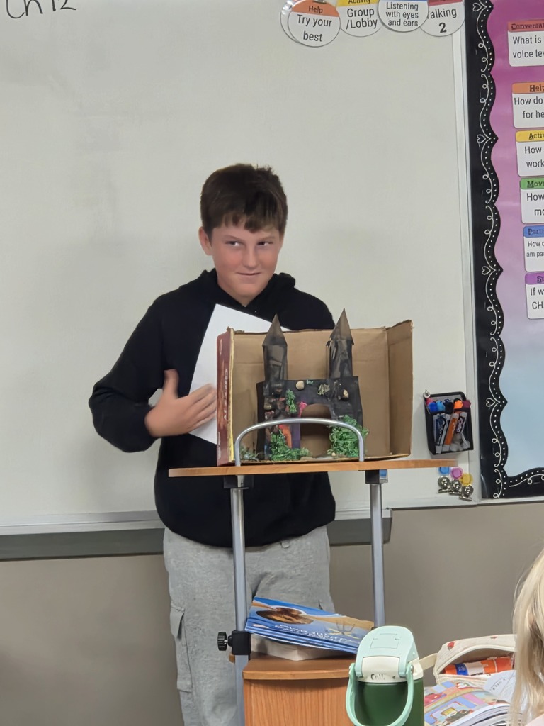 Mrs. West's class showed off their amazing castles!
