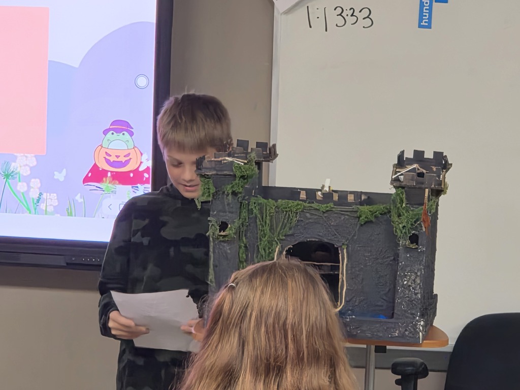 Mrs. West's class showed off their amazing castles!
