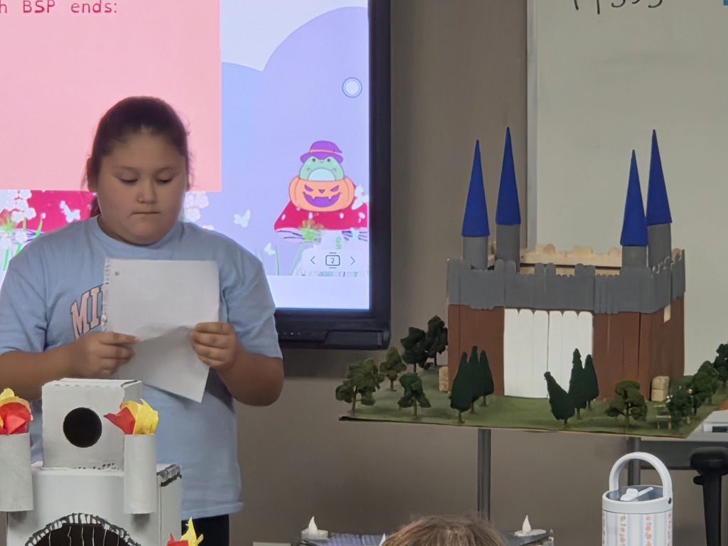 Mrs. West's class showed off their amazing castles!
