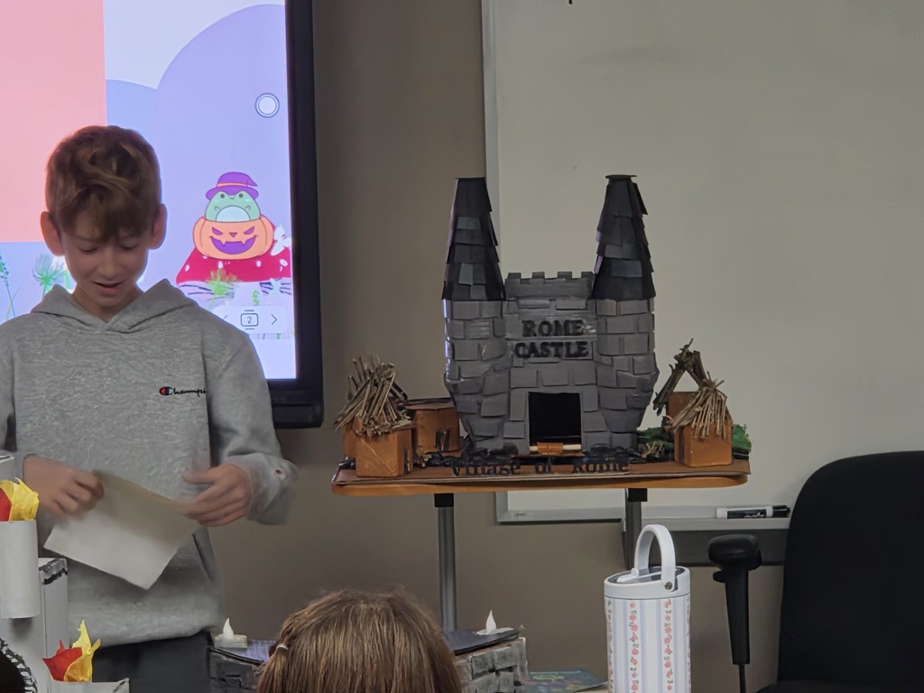 Mrs. West's class showed off their amazing castles!