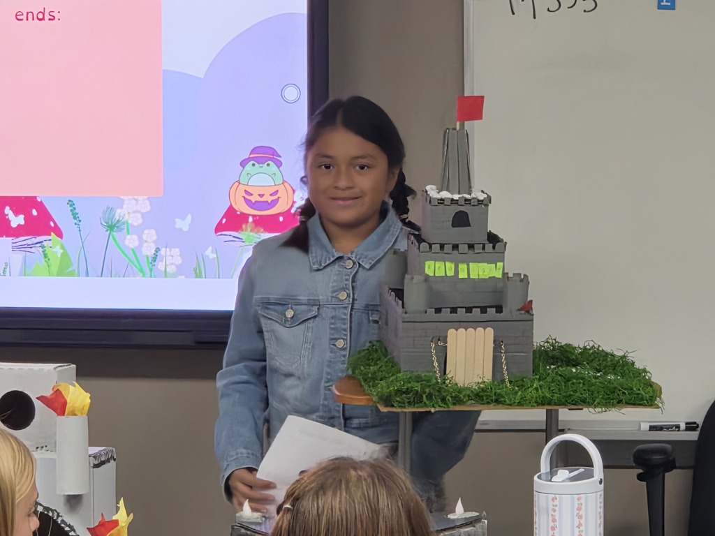 Mrs. West's class showed off their amazing castles!