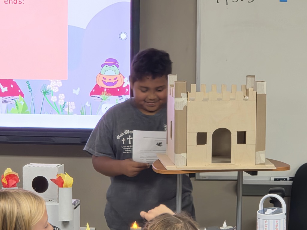 Mrs. West's class showed off their amazing castles!